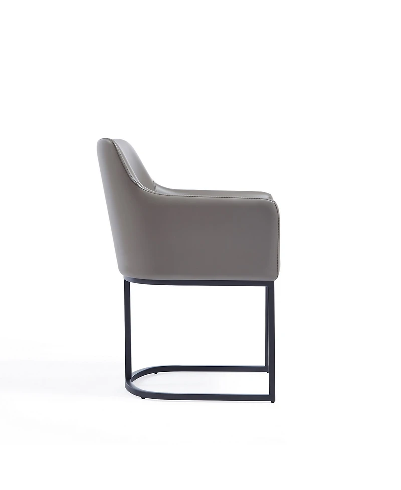 Manhattan Comfort Serena 33.07" Leatherette Upholstered Dining Armchair