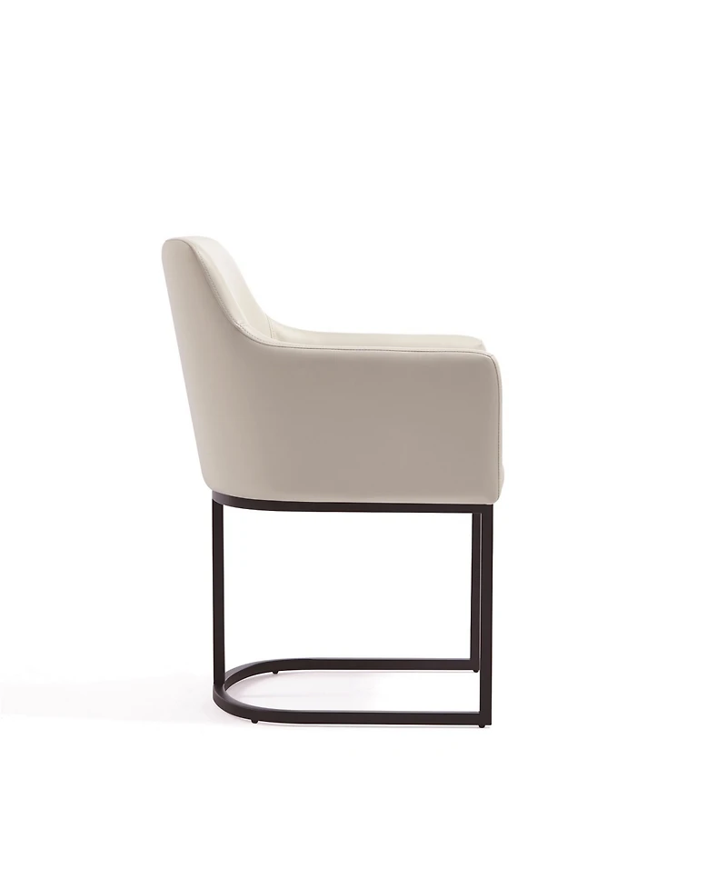 Manhattan Comfort Serena 33.07" Leatherette Upholstered Dining Armchair
