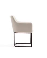 Manhattan Comfort Serena 33.07" Leatherette Upholstered Dining Armchair