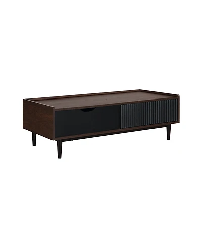 Manhattan Comfort Duane 47.24" Ribbed 1-Drawer Coffee Table