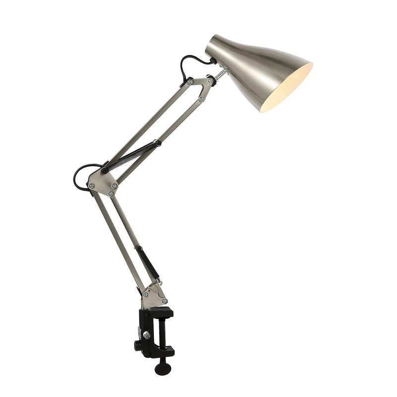 Jonathan Y Odile Classic Industrial Adjustable Articulated Clamp On Led Task Lamp
