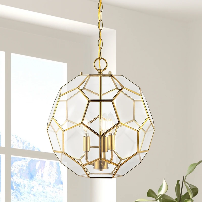 Bee Modern Bohemian Iron/Glass Led Pendant