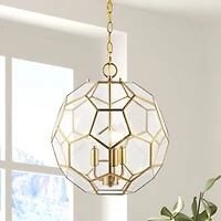 Bee Modern Bohemian Iron/Glass Led Pendant