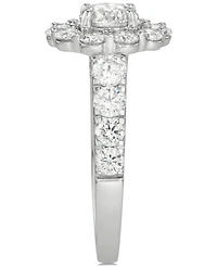 Diamond Round Halo Bridal Set (3 ct. t.w.) in 18k White Gold