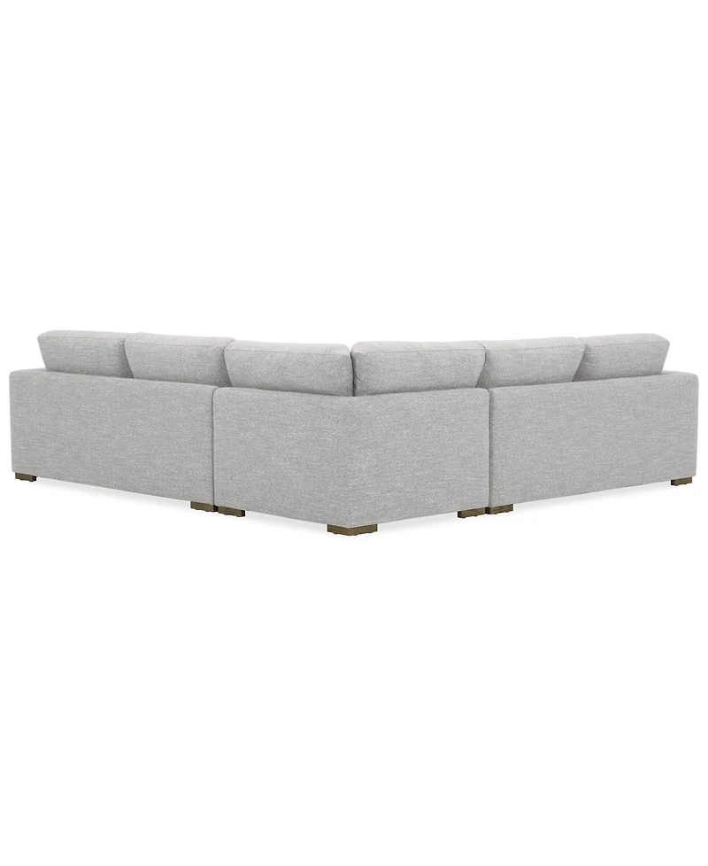 Closeout! Vasher 114" 3-Pc. Fabric Sectional Sofa, Created for Macy's