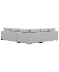 Closeout! Vasher 114" 3-Pc. Fabric Sectional Sofa, Created for Macy's