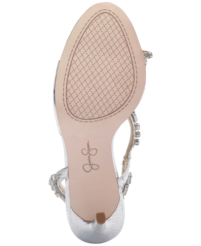 Jessica Simpson Women's Jaycin Barely-There Rhinestone Evening Sandals