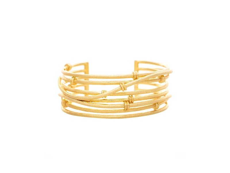 Satin Mini Mina Knotted Cuff Bracelet