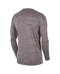 Men's Nike Heather Gray Michigan State Spartans Team Velocity Performance Long Sleeve T-shirt