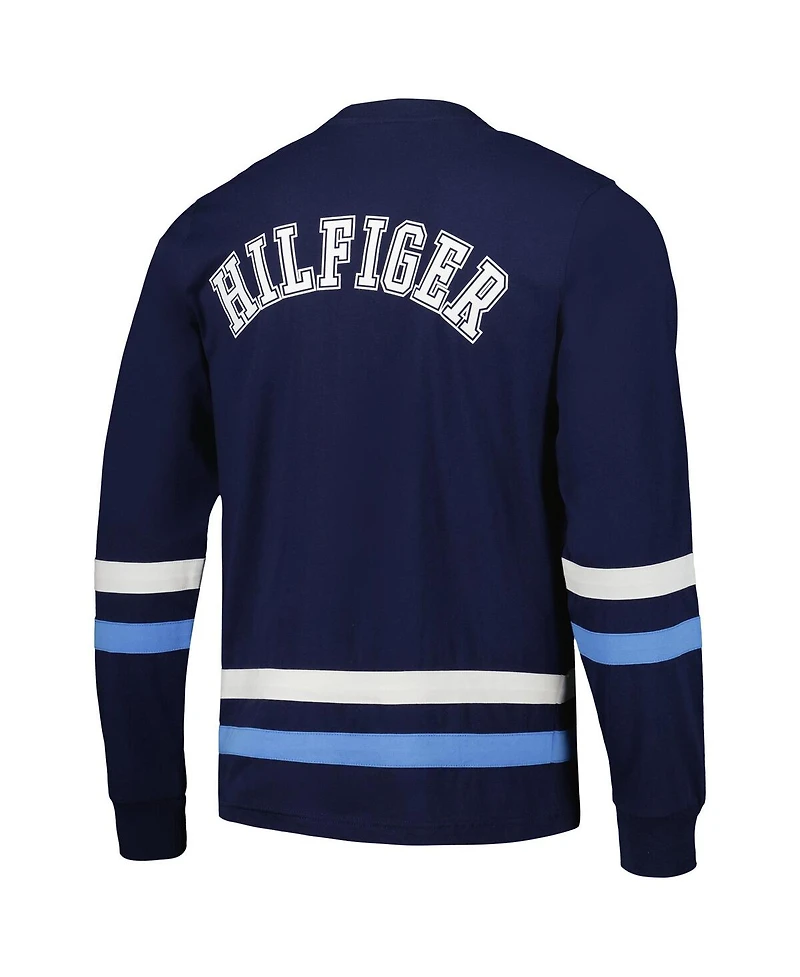 Men's Tommy Hilfiger Navy, Light Blue Tennessee Titans Nolan Long Sleeve T-shirt