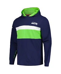 Men's Tommy Hilfiger College Navy Seattle Seahawks Morgan Long Sleeve Hoodie T-shirt