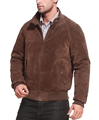 Landing Leathers Men Wwii Suede Leather Bomber Jacket