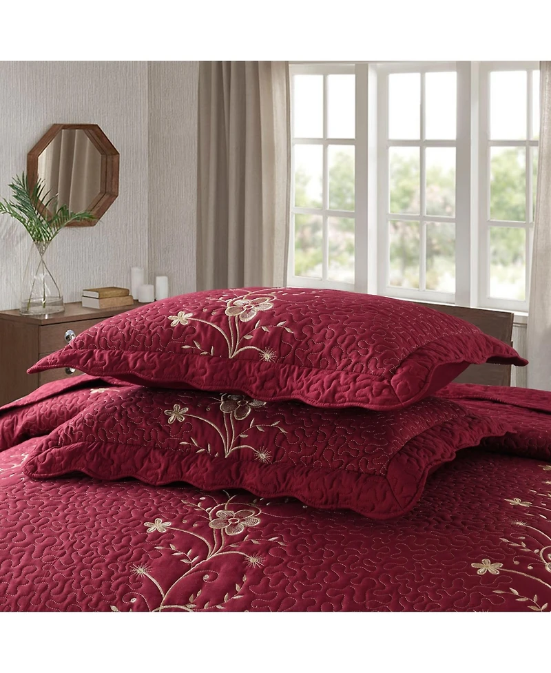 MarCielo 3 Piece Lightweight Bedspread Quilt Set Lapaz - Queen
