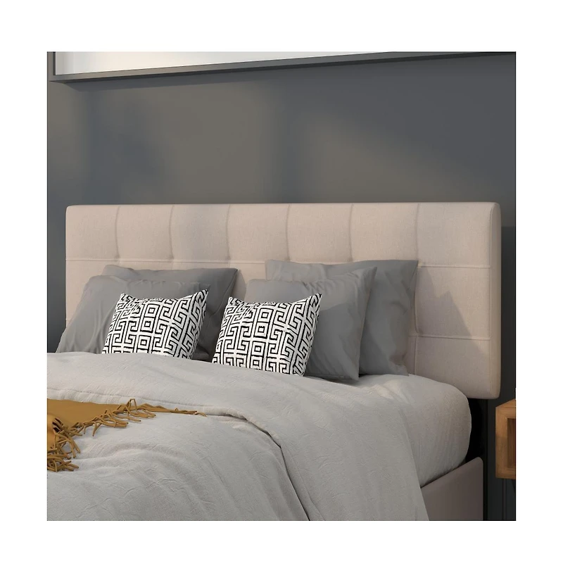 Quilted Tufted Full Upholstered Headboard