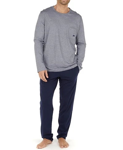 Men's Cotton Comfort Long Sleeve Pajamas Set