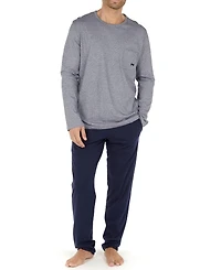 Men's Cotton Comfort Long Sleeve Pajamas Set