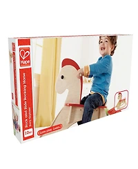 Hape Rock Ride- Beige Wooden Rocking Horse