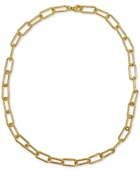 Adornia 14k Gold-Plated Wide Chunky Paperclip Chain 18" Necklace