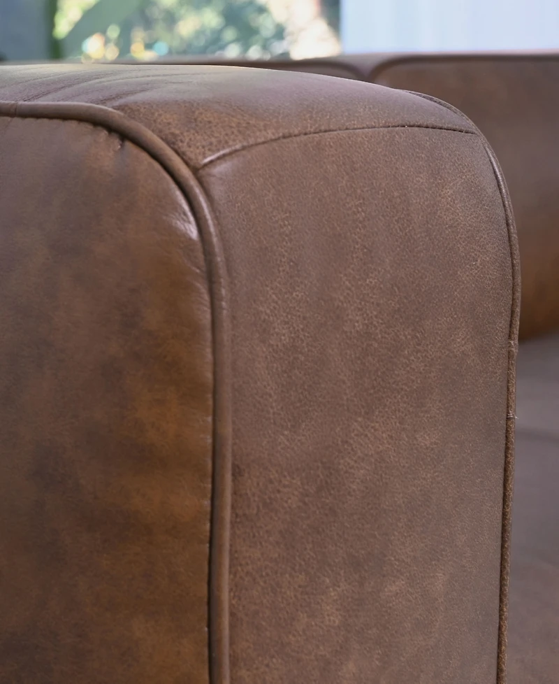 Blake 42" Leather Modern Deep Seat Chair