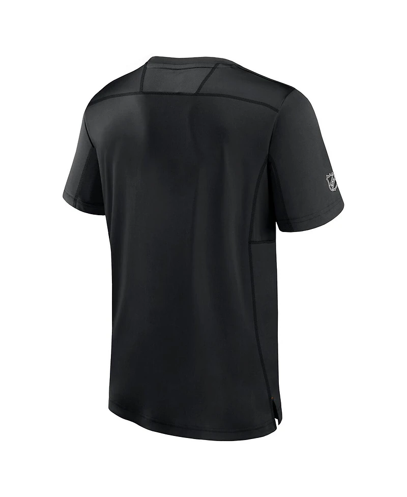 Men's Fanatics Black Philadelphia Flyers Authentic Pro Tech T-shirt