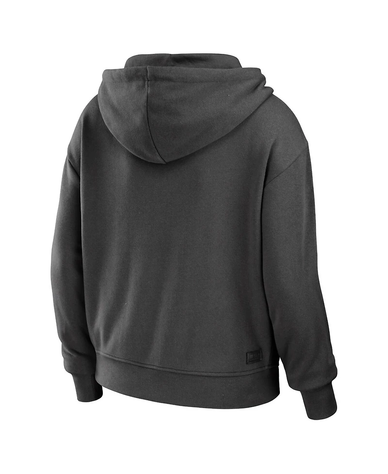 Women's Wear by Erin Andrews Pewter, White Tampa Bay Buccaneers Color-Block Full-Zip Hoodie