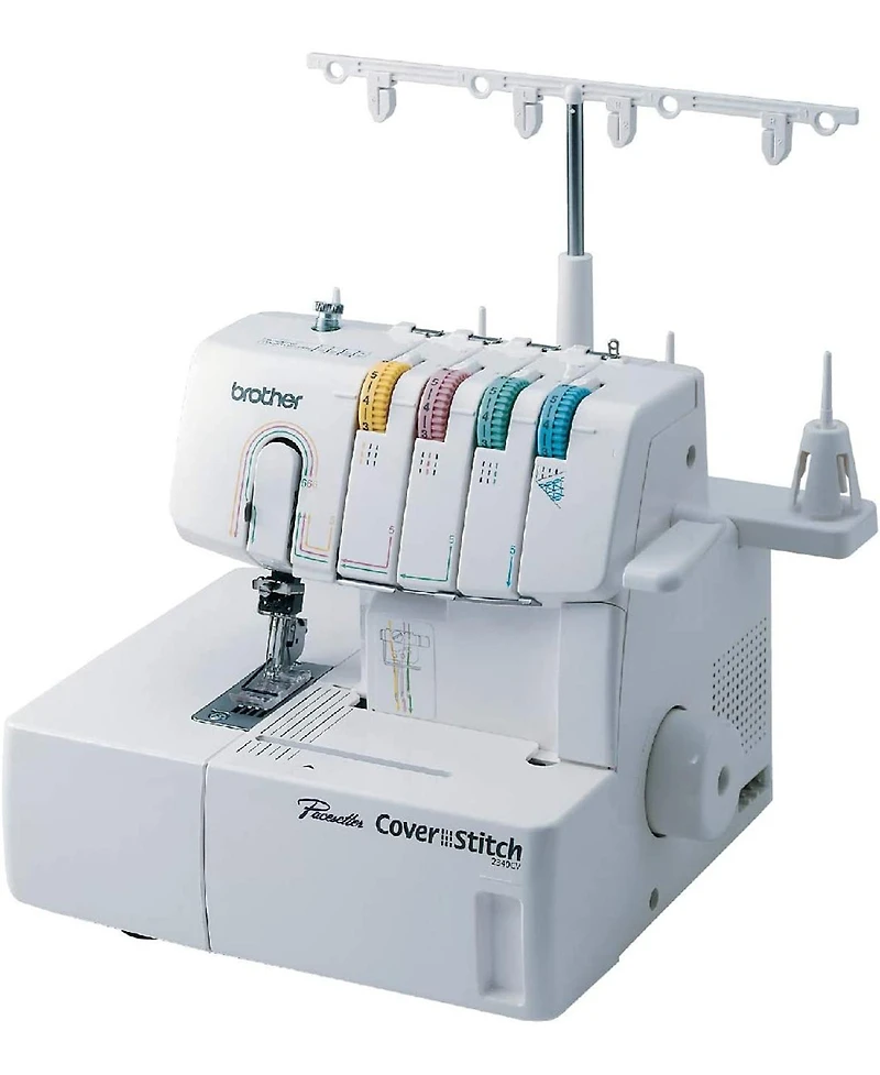 2340CV Cover Stitch Machine with Color-Coded Threading Guide