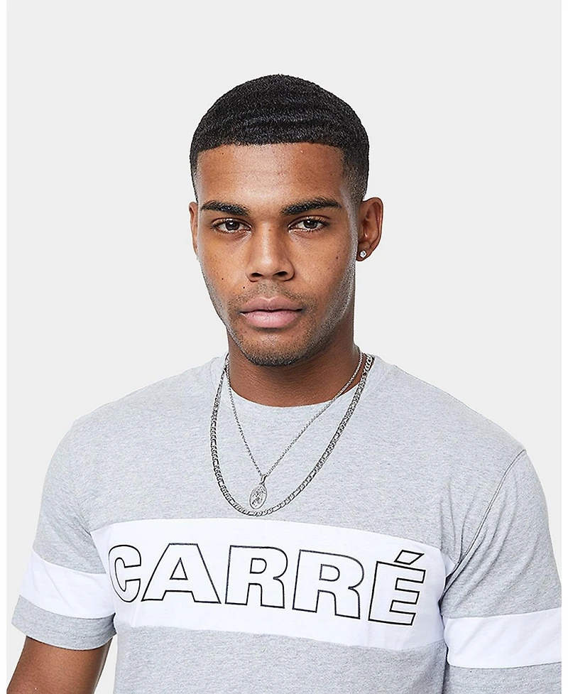 Carre Mens Panneau Short Sleeve T-Shirt