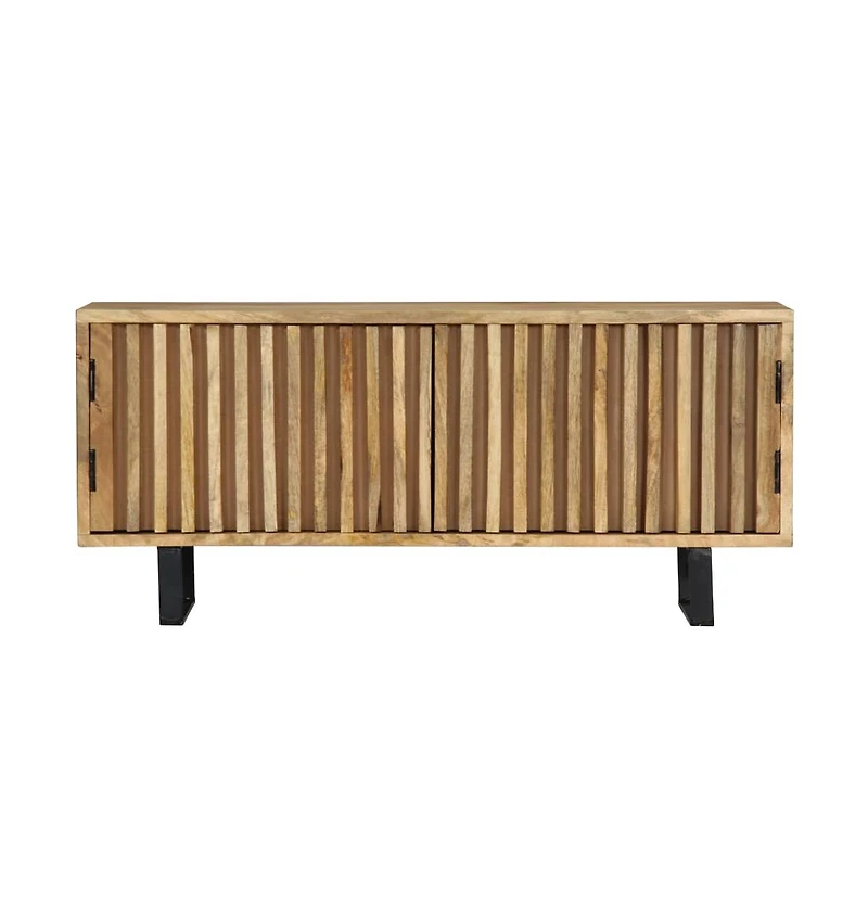 vidaXL Tv Stand 35.4"x11.8"x15.7" Solid Wood Mango