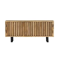 vidaXL Tv Stand 35.4"x11.8"x15.7" Solid Wood Mango