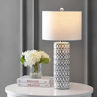 Loop Ceramic Modern Column Led Table Lamp