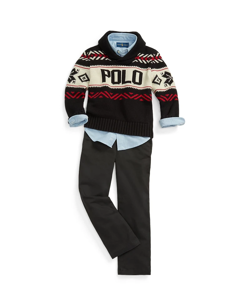 Polo Ralph Lauren Toddler and Little Boys Straight Fit Twill Pant
