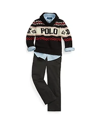 Polo Ralph Lauren Toddler and Little Boys Straight Fit Twill Pant