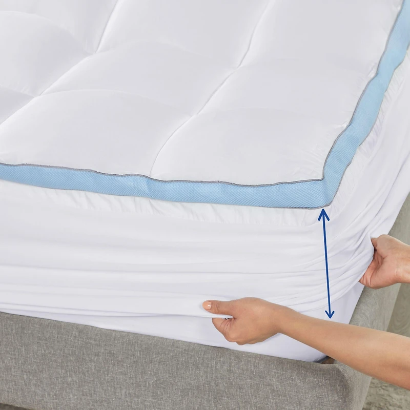 Extra Thick Cooling Mattress Topper Size