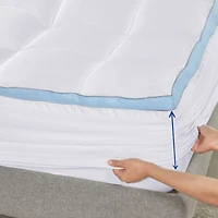 Extra Thick Cooling Mattress Topper Size