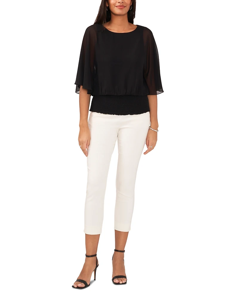 Sam & Jess Women's Smocked-Waist Top
