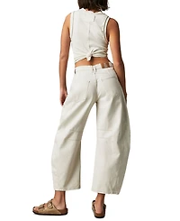 Free People Women's We The Free Good Luck Mid-Rise Barrel Jeans