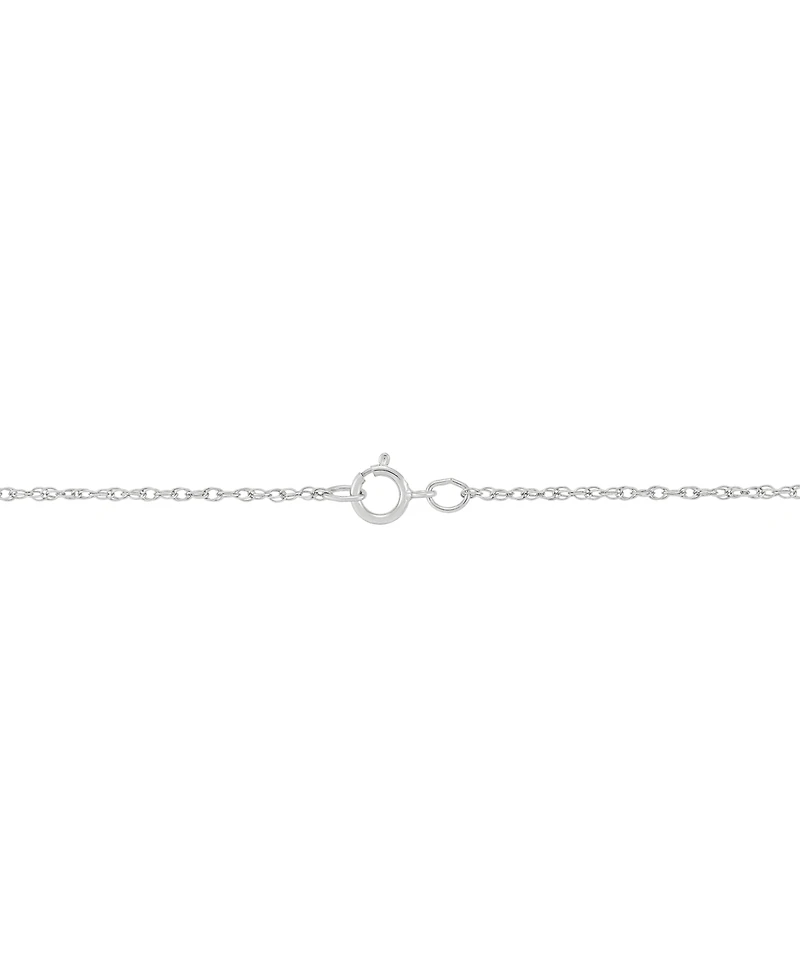Sterling Silver and 14k Gold Necklace, Heart Locket Pendant 18"