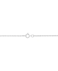 Sterling Silver and 14k Gold Necklace, Heart Locket Pendant 18"