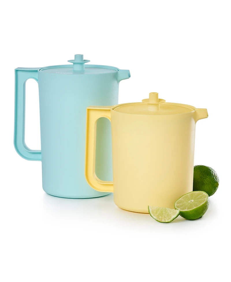 Tupperware Heritage 1.5 Qt and 2 Qt Vintage 2 Pack Pitcher Set