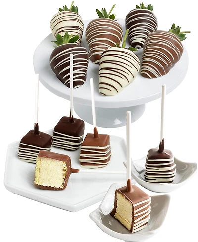 Chocolate Covered Company Classic Belgian Chocolate Covered Strawberries and Cheesecake Pops