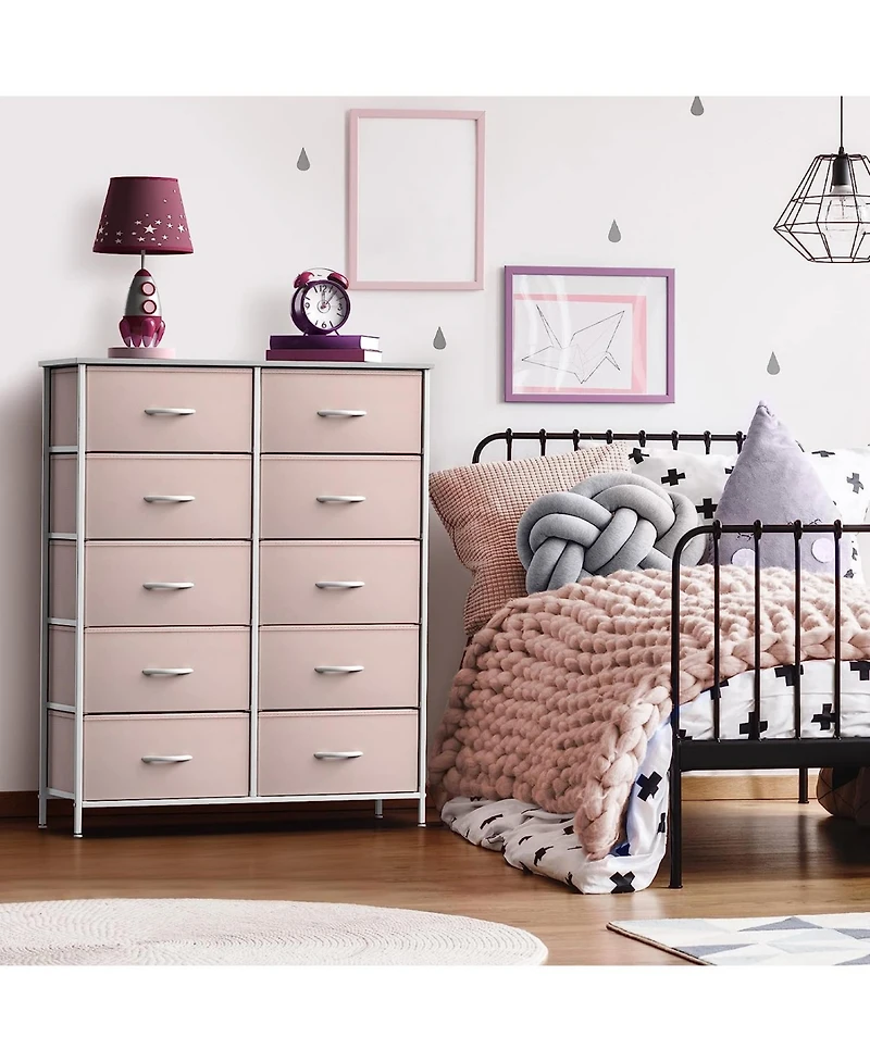 Sorbus 10 Drawers Storage Dresser
