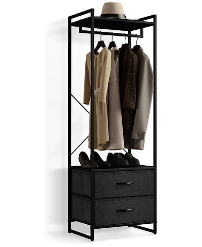Sorbus Clothing Rack with 2 Drawers