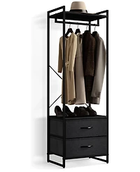 Sorbus Clothing Rack with 2 Drawers