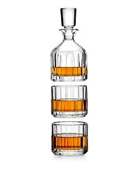 Godinger Parallels Stacking Decanter, Set of 3
