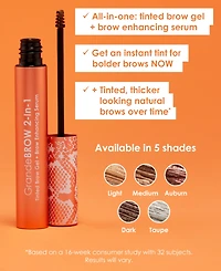 Grande Cosmetics GrandeBROW 2-In-1 Tinted Brow Gel + Enhancing Serum
