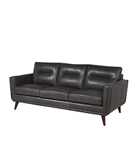 Nice Link Ava 84" Mid-Century Modern Leather Sofa