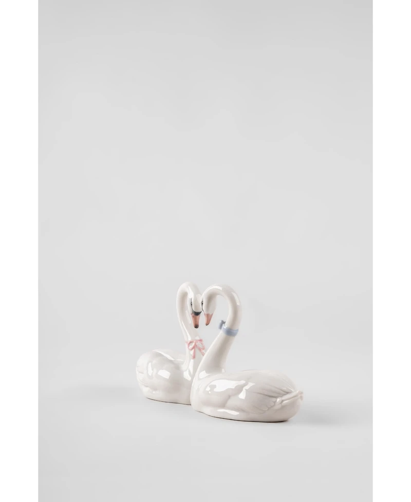 Lladro Endless Love Swans Cake Topper