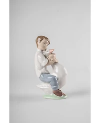 Nao by Lladro Boy with Goose Figurine
