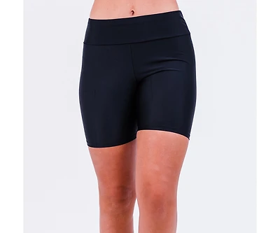 Calypsa Women's Mid-Thigh Swim Shorts