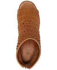 Lucky Brand Women's Mofira Woven Peep Toe Heeled Sandals